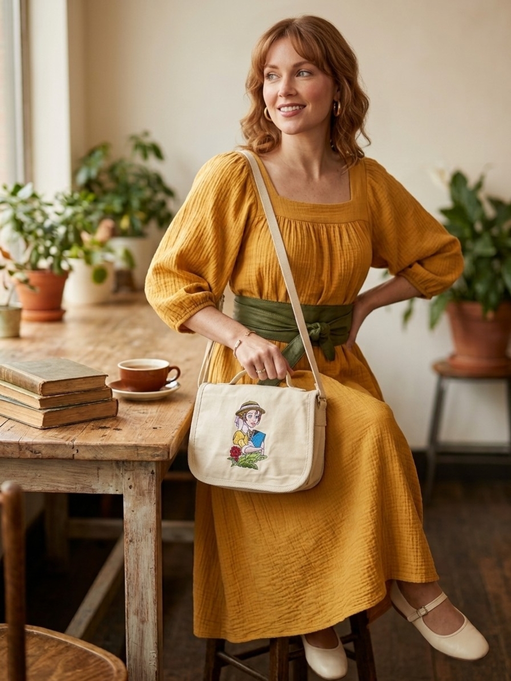 Vintage Disney Tarzan Jane Porter Embroidered Canvas Crossbody Bag 90s Nostalgia